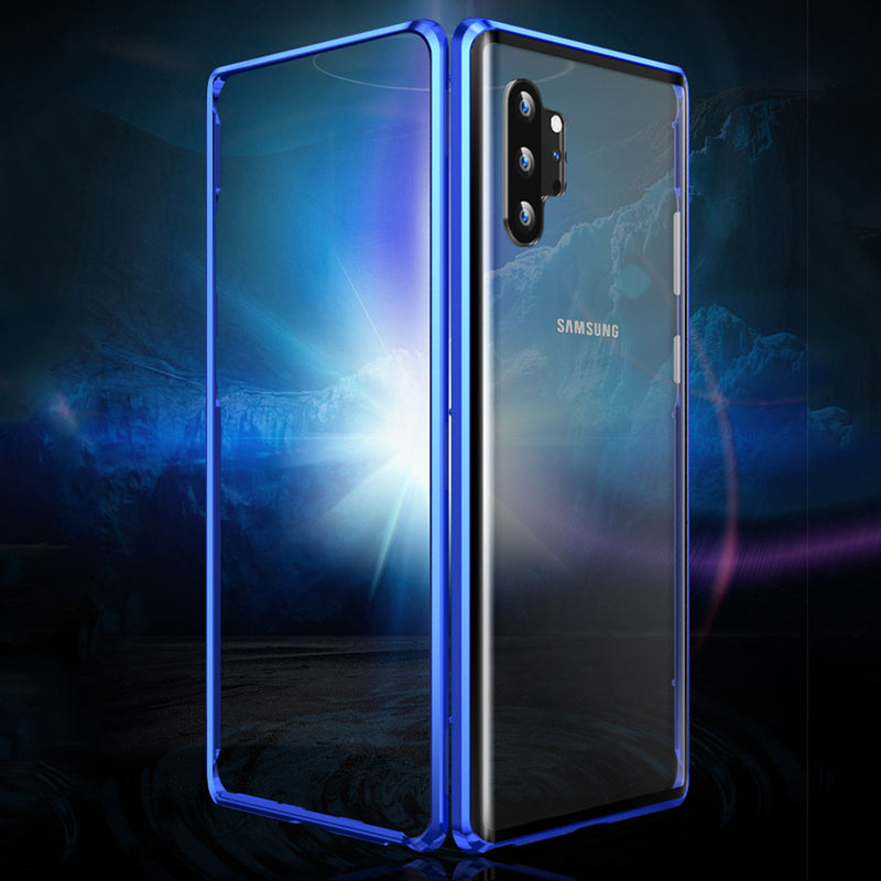 Bakeey Plating Magnetic Adsorption Metal Tempered Glass Protective Case For Samsung Galaxy Note 10/Note 10 5G