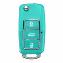 For VW Golf Passat Beetle Jetta Polo Bora 3 Button Car Key Fob Case Replacement 7 Colors