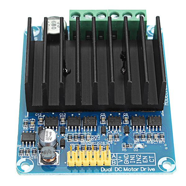 DC 5-12V 30A PWM Dual Channel Motor Control Module H Bridge Motor Drive Controller Board
