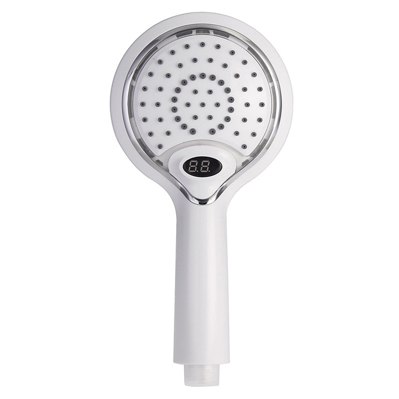 3 Color LED Hand Shower Handheld Shower Head Led Shower Spray With Temperature Digital Display