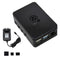 Updated ABS Enclosure Box V4 Case+5V/3A EU Standard Plug Power Supply+3*Black Heat Sink Set for Raspberry Pi 4