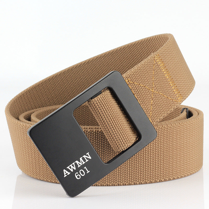 AWMN 601 125CM Nylon Tactical Belt Outdoor Leisure Zinc Alloy Waist Belts