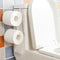 Toilet Roll Paper Holder Door Back Hanging Towel Roll Tissue Rack Kitchen Cupboard Paper Storage