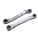 Double Box Ratchet Wrench Refrigeration Tool Air Conditioning 3/16 1/4 5/16 DE