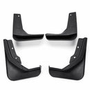 4Pcs Car Front and Rear Mud Flaps Black Plastic Mudguards for VW Jetta 2015-2017