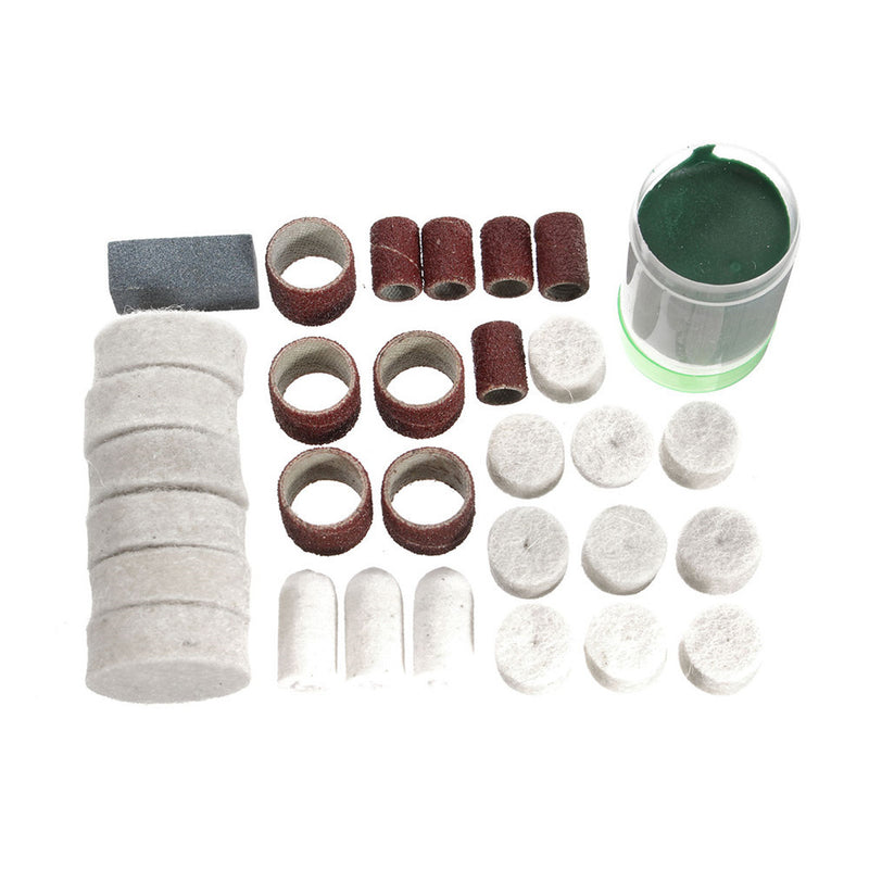 223pcs 1/8 Inch Shank Polishing Wheel Rotary Tool Accessories Bits Set for Dremel