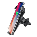 Qi Wireless 10W Fast Charging Gravity Auto Lock Car Air Vent Phone Holder Stand for iPhone 8 X