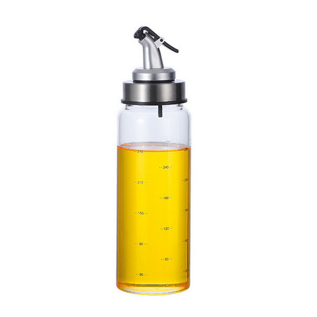 Portable Oil Dispenser Seasoning Bottles Dispenser With Scale Sauce Bottle Glass Storage Bottles For Oil Vinegar Kitchen Cooking Accessories