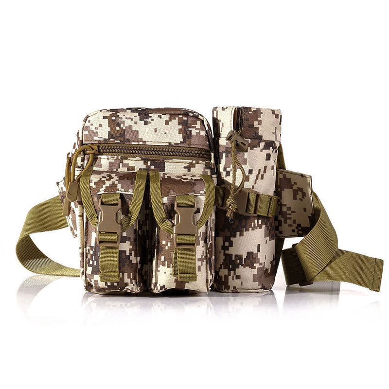 HENGJIA Nylon Camouflage Fishing Bag Fishing Tools Bag Outdoor Multifunctional Waist Bag