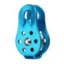 20KN Aluminum Alloy Fixed Rope Climbing Pulley Outdoor Camping Hiking Escape Rescue Tool