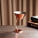 Durable 150ml Stainless Steel Martini Glass Goblets Party Banquet
