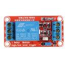 2Pcs 5V 1 Channel Level Trigger Optocoupler Relay Module