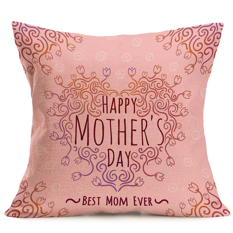 Honana WX-P3 43x43cm Mother's Day Gift Flower Cotton Linen Pillow Case Cushion Cover Home Car Decor