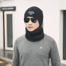 Knitted Neck Warmer Winter Hat Mask Cap Balaclava Scarf Wool  For Men Women