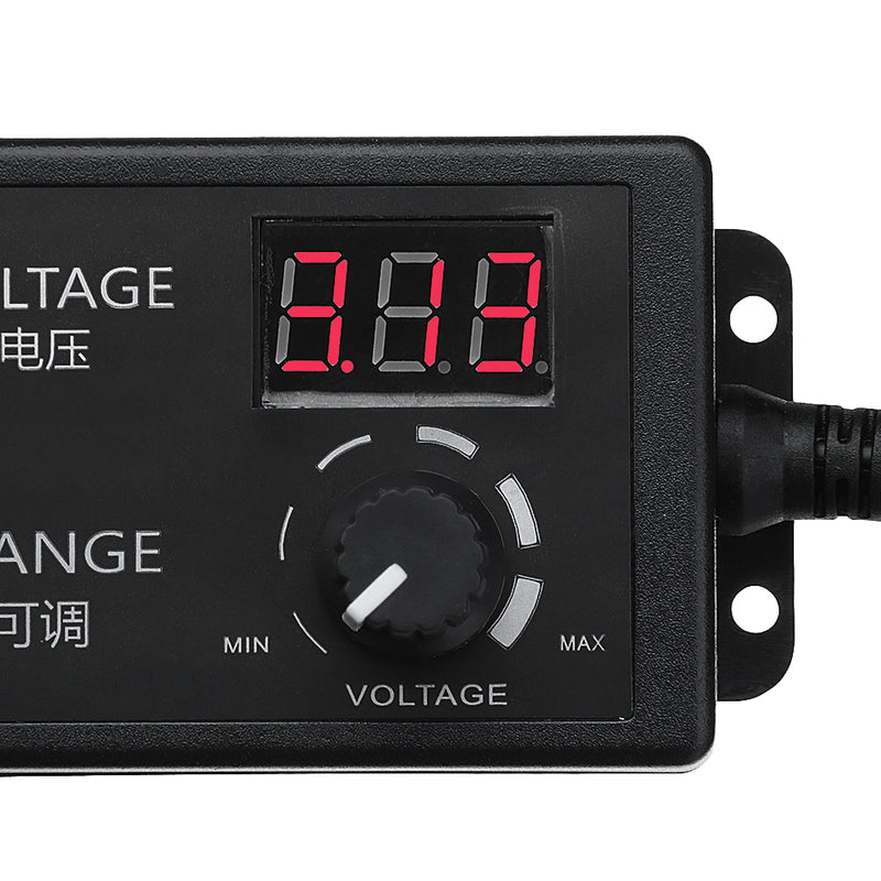 Excellway 4-24V 2.5A 60W AC/DC Adjustable Power Adapter Supply EU Plug Speed Control Volt Display
