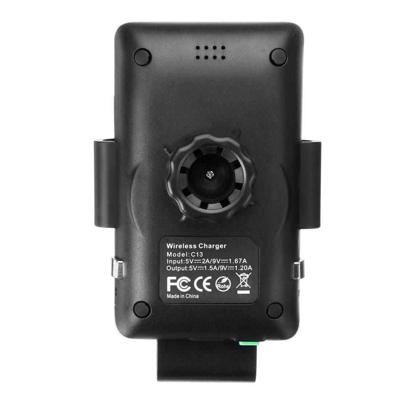 Voice Control 10W Qi Wireless Charger Infrared Sensor Automatic Lock Dashboard Air Vent Car Phone Holder For 4.0-6.5 Inch Smart Phone