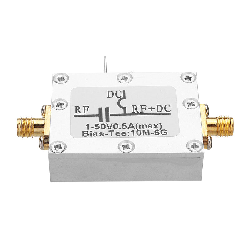 RF Splitter Bias Coaxial Feed Bias Tee 10MHz-6GHz Low Insertion Loss Wideband Amplifier
