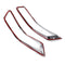 4Pcs Chrome Fog Light Lamp Reflector Cover Trims for Nissan Rogue 2017-2018 X-Trail 2017