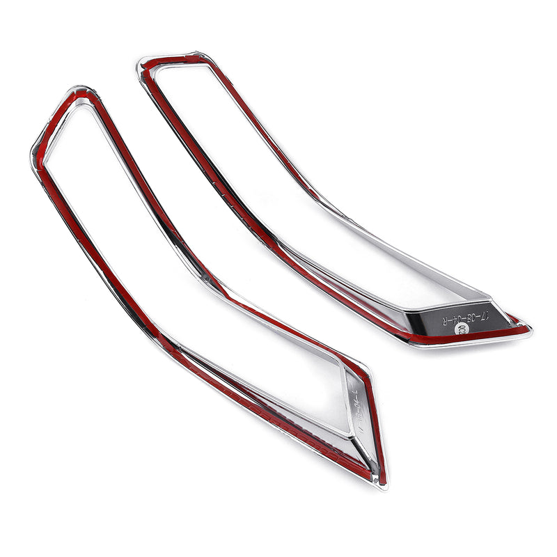 4Pcs Chrome Fog Light Lamp Reflector Cover Trims for Nissan Rogue 2017-2018 X-Trail 2017