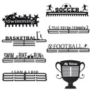 Metal Steel Medal Holder Hanger Display Rack Decorations Ideal for Swim Bike Ball Game Sport