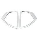 2Pcs Car Front Door Speaker Sound Cover Trim Ring Stainless Steel for BMW 1 Series F20 2012-2017