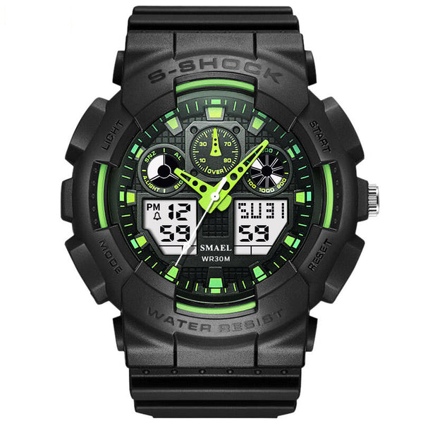 SMAEL 1027 Fashionable Male LED Digital Watch Light Shock Waterproof Sport Watch