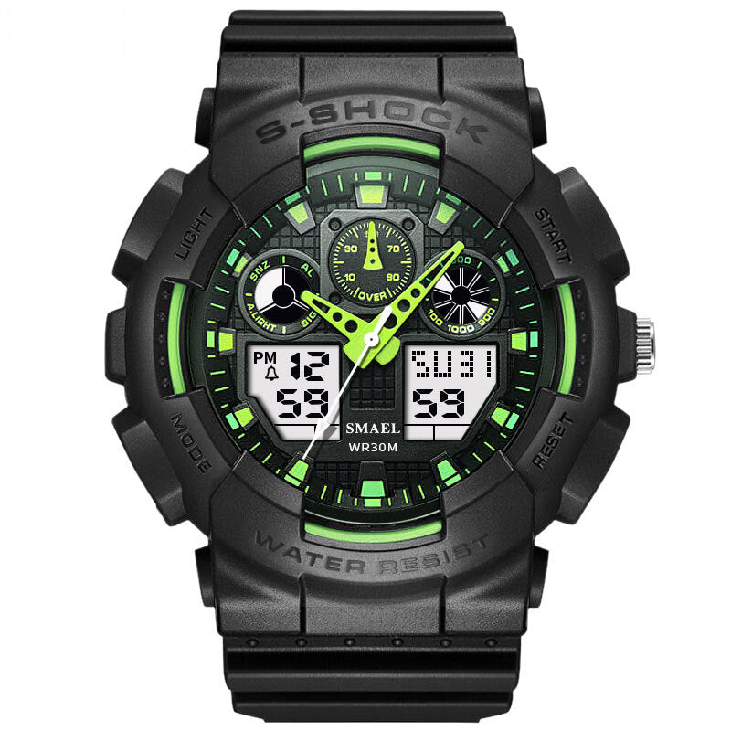 SMAEL 1027 Fashionable Male LED Digital Watch Light Shock Waterproof Sport Watch