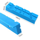 Drillpro 2Pcs 140mm Vise Jaws Multipurpose Magnetic Reversible Vise Soft Jaw Pads for Metal Vise Table Vise