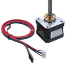 HANPOSE 17HS3401-S T8x8 Nema 17 Lead Screw Stepper Motor Linear Actuators 34mm 1.3A 28N.cm 4-lead 42 Motor 100-500mm Trapezoidal Lead Screw for 3D printer Z Axis