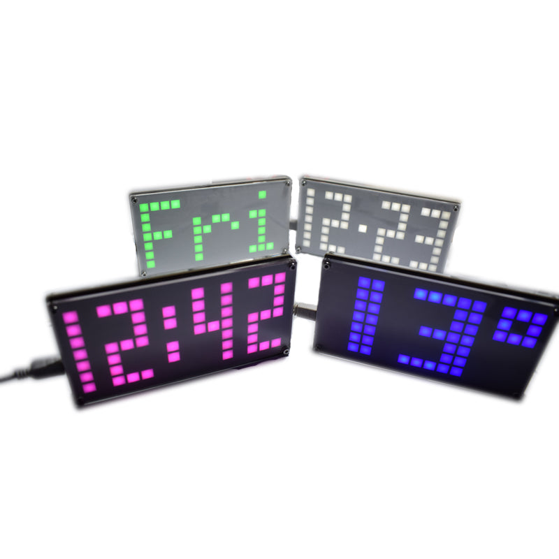 Geekcreit DIY DS3231 Touch Key Control Brightness Adjustable Big Size Dot Matrix Alarm Clock Kit