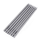 Drillpro 7pcs 150mm Square Screwdriver Bits 1/4 Inch Hex Shank Screwdriver Bit