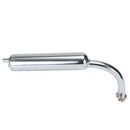 Motorcycle Chrome Muffler Exhaust 2-Stroke 49cc 60cc 66cc 80cc Motorized Bicycle Bike