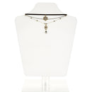 Sweet Multilayer Flower Leather Choker Necklace Water Drop Necklace Ethnic Jewelry for Women