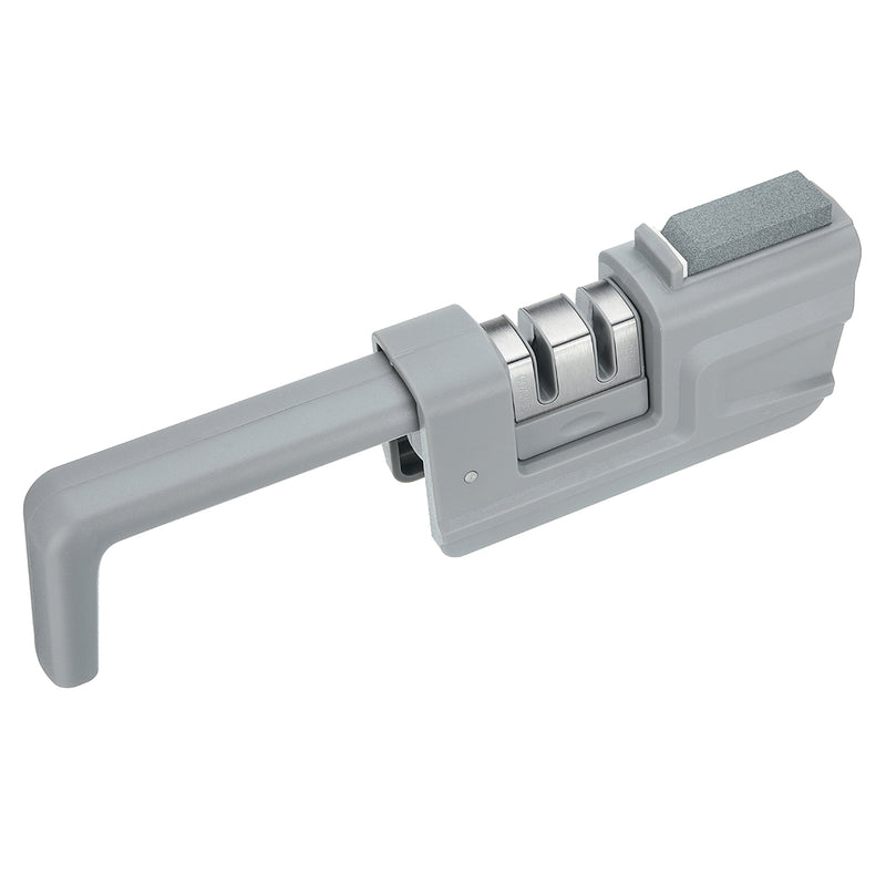 4 in 1 Folding Knife Scissors Sharpener Stone Professional Kitchen Steel Ceramic