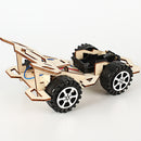 Electric Wooden Racing Car Assembly DIY Model Kit Educational Teaching Toys