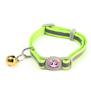 12Pcs/Lot Adjustable Pet Cat Safety Collar with Bell Reflective Breakaway Cat Dog Collar