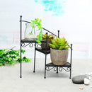 Modern Decorations Iron Plant Rack Stand Plants Succulent Shelf  Stair Shape Desktop Garden Flower Stand