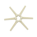 2pcs Cattle Bone Guitar Parts Endpin with Abalone Dot Bridge End Pins for Acoustic Guitar