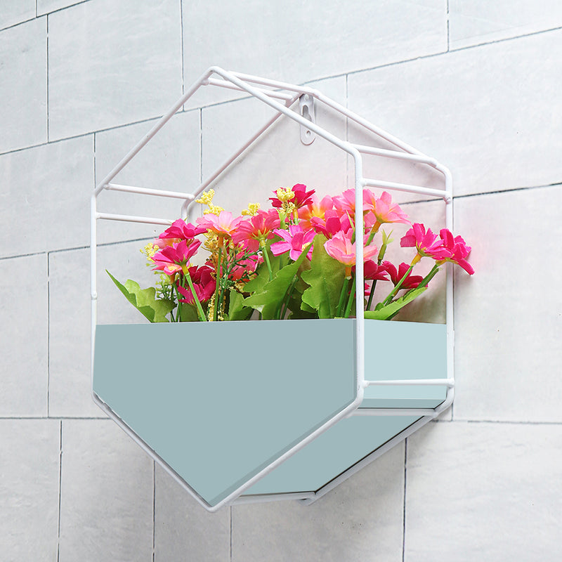 Flower Pot Plant Stand Floating Wall Storage Shelves for Room Garden Office