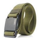 AWMN 125cmx3.8cm Military Tactical Belt Outdoor Zinc Alloy Magnetic Buckle Casual Belts Canvas Waist Belts