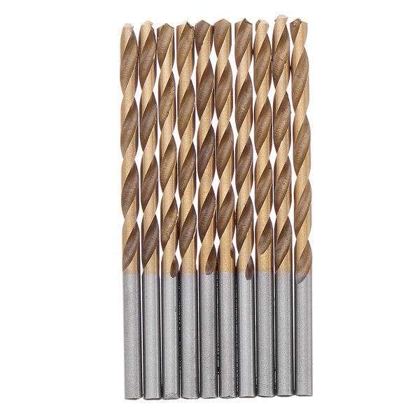 60pcs 1/1.5/2/2.5/3/3.5mm HSS Titanium Coated Twist Drill Bit Straight Shank Drill