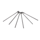 6pcs Rotary Cut Burr 6mm Shank 150mm Long Reach Carbide Burs Rotary File