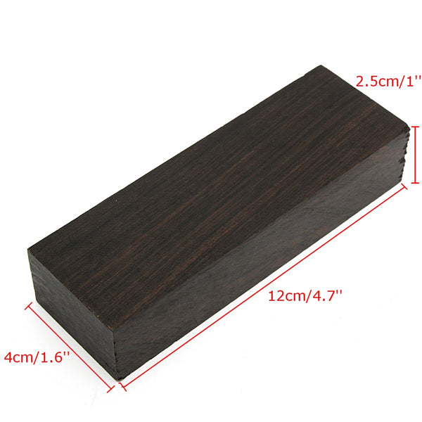 12x4x2.5cm Black Ebony Lumber Original Wood Timber Handle Plate