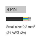4 Pin 2A 24AWG Small Size Waterproof Female And Male Connector Cable Wire for RGB LED Strip Light