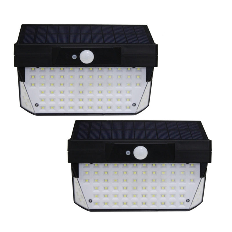 Solar Powered 78 LED PIR Motion Sensor Waterproof Wall Light Outdoor Garden Emergency Security Lamp