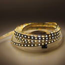 5M 4 Pins SMD2835 Non-Waterproof Double Color Warm White Pure White LED Strip Light DC12V