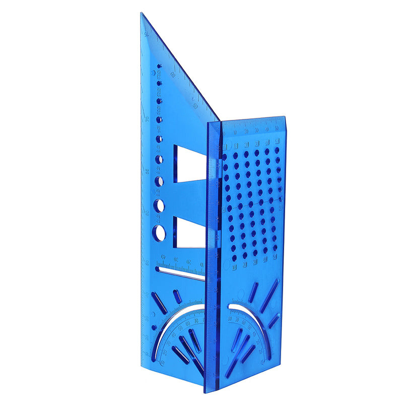 Woodworking Ruler 3D Mitre Angle Measuring Gauge Square Size Measure Hole Positioning Tool
