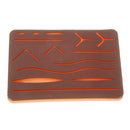 3D Silicone Human Traumatic Skin Model Mould Portable Suturing Practice Training Pad for Medical Student with 1 Pair Gloves