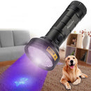 AloneFire 68LED 9W 50M 395nm UV Light  IP65 Waterproof LED Flashlight AA Flashlight