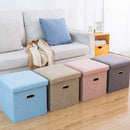 Multifunctional Foldable Fabric Storage Stool Bench Box Foot Stool Folding Chair